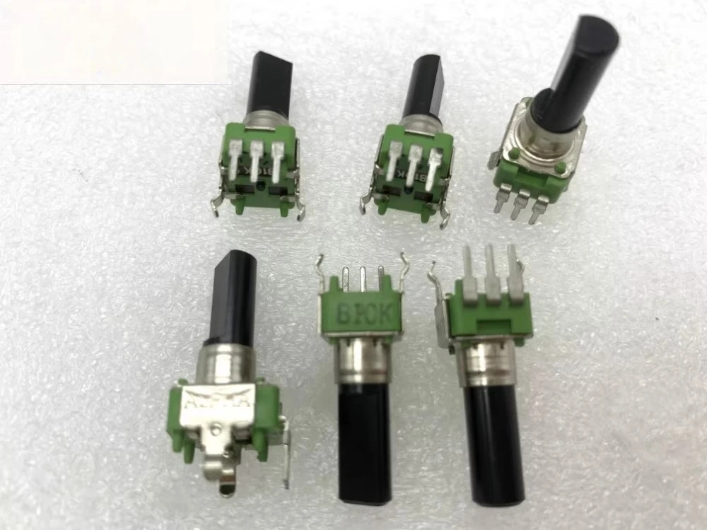 

ДЛЯ потенциометра типа ALPHA RK09 B10K, потенциометр громкости, 3-контактный, длина вала 17 мм, полувал