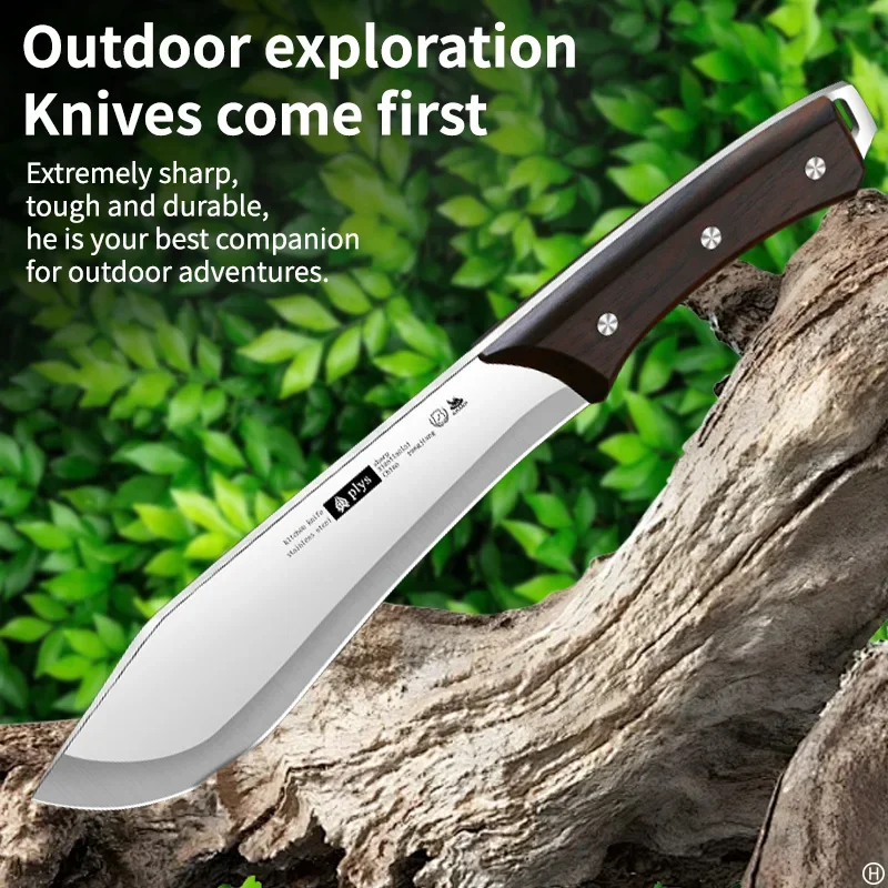 PLYS - Outdoor Camping machete used for heavy chopping yard work and jungle clearing Sharp butcher knife