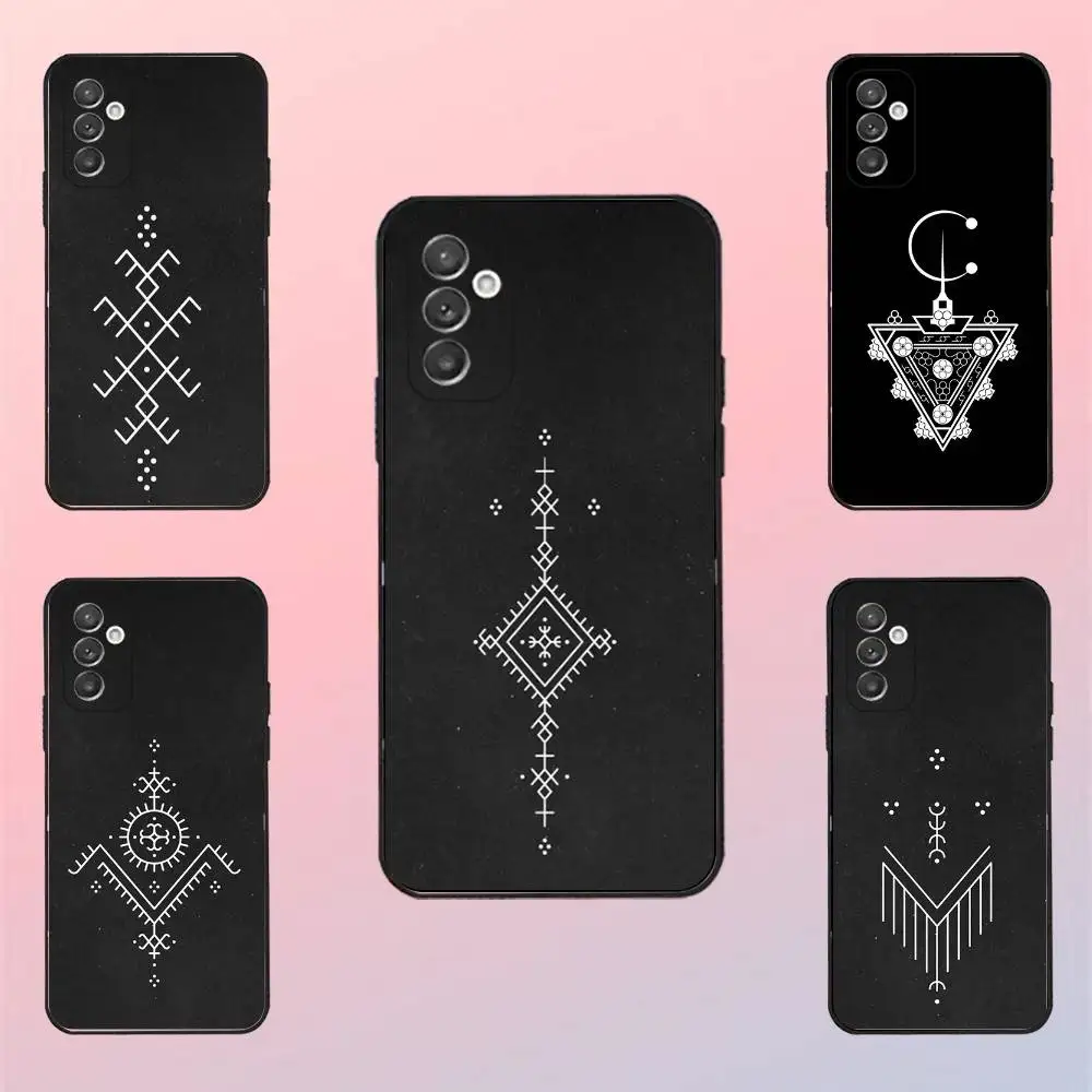 

B-Berber Flag Symbol Text Phone Case For Samsung S 25,24,23,22,30,21,10,9,Ultra,Plus,Lite,FE,4,5 G Black Soft Case