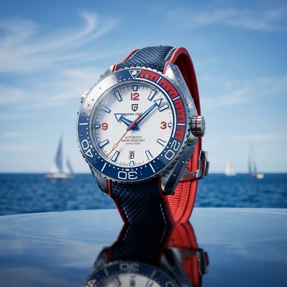 Rubber Strap Diver - PAGANI DESIGN Men Automatic Mechanical Watch