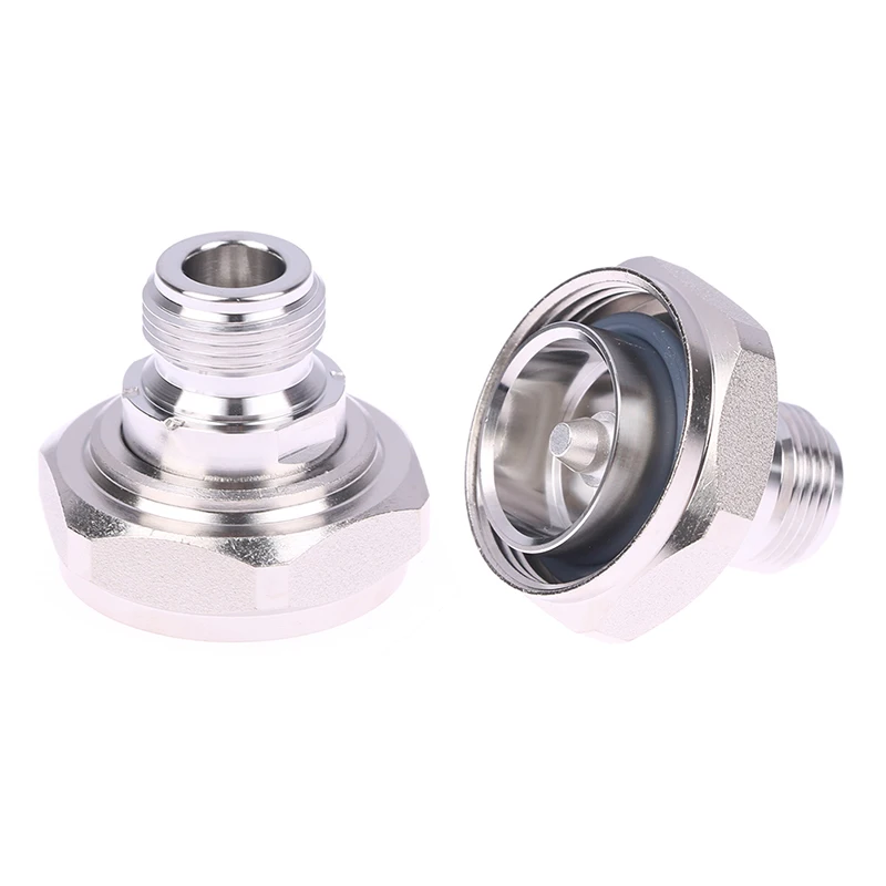 1Pc L29 1/2 7/8 7/16 DIN Male To N Female Plug Cable Socket Jack Straight Copper Coaxial RF Connector Adapters For Test Din...