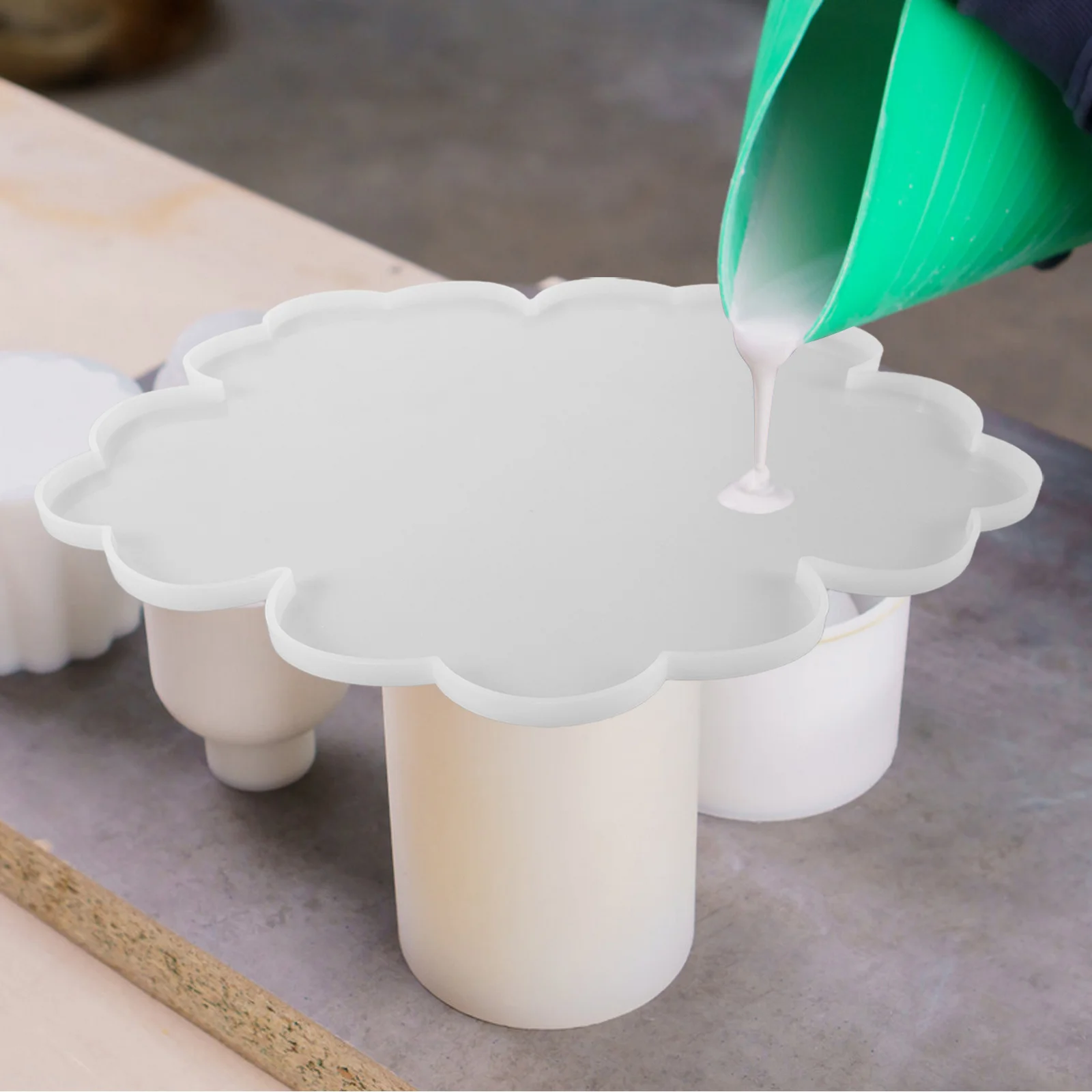 

1Set Silicone Mold Set with Floral Patterns for Resin Casting Easy Demolding Craft Molds for Coasters Trays DIY Home Decor Epoxy