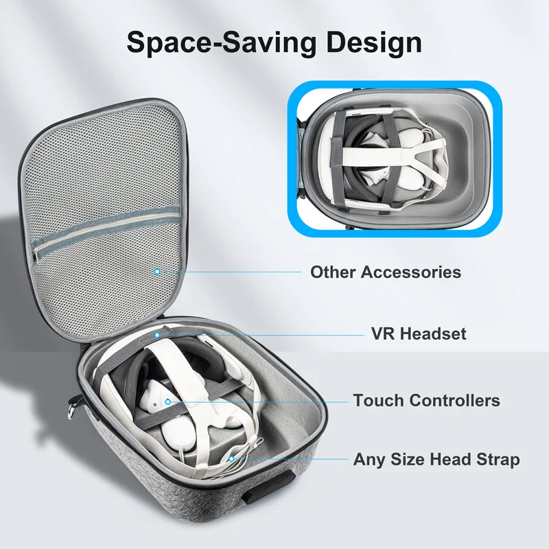 휴대용 여행 보호 운반 케이스 핸드백, 메타 퀘스트 3 Vr 헤드 스트랩 액세서리