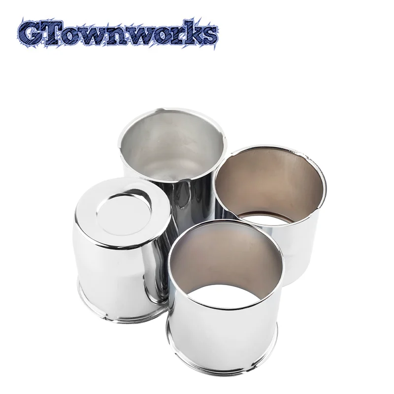 GTownworks  4pcs 113mm(4.45in)(+ -1mm)/110mm(4.33in)(+ -1mm) Push Through Wheels Center Caps Cover Interior Parts Accessories