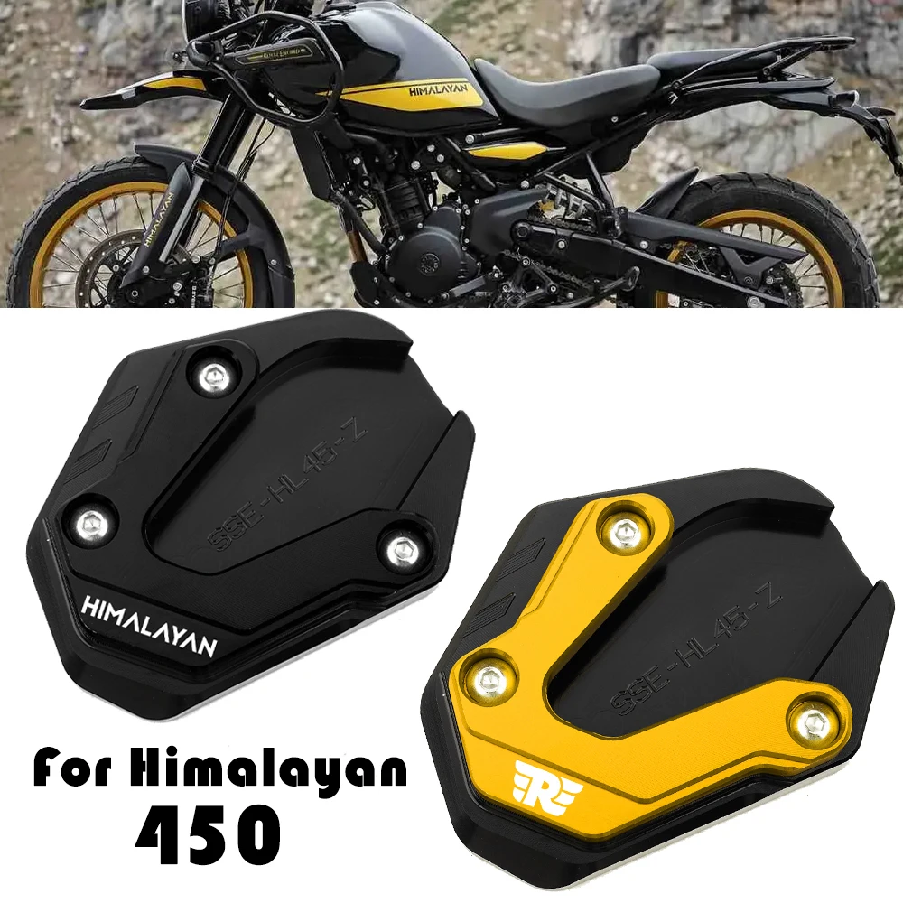 

Подходит для Royal Enfield Himalayan 450 2024 2025 2026, алюминиевая подставка для мотоцикла с ЧПУ, боковая подставка, удлинитель для ног