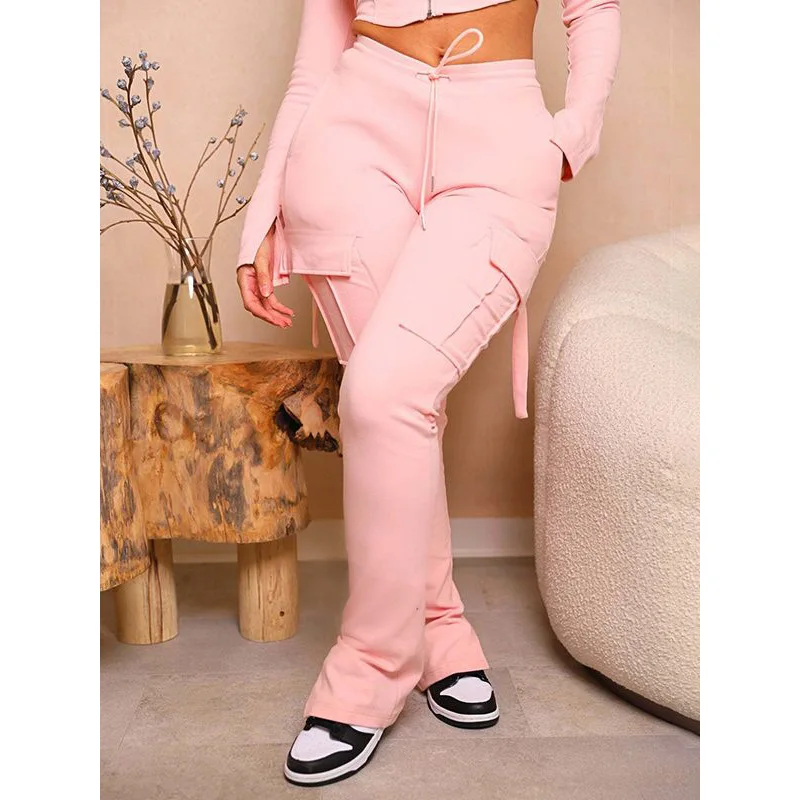 المرأة عارضة ملابس العمل السراويل فضفاضة واسعة الساق مستقيم قطع ربيع الخريف جديد Sle مريحة Faionable السيدات السراويل #3