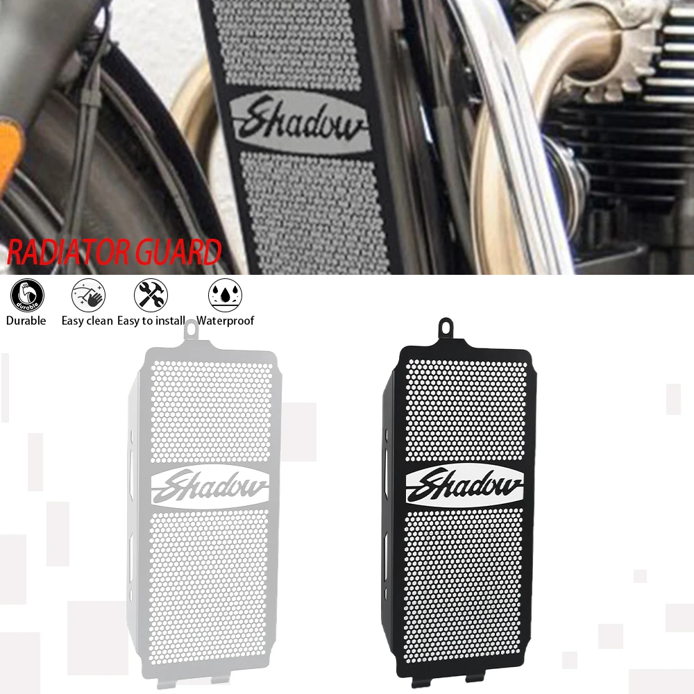

For Honda Shadow ACE VT400 VT750 1997-2003 Motorcycle Radiator Grille Guard Cover Radiator Grill Protector Spirit 750 2001-2008