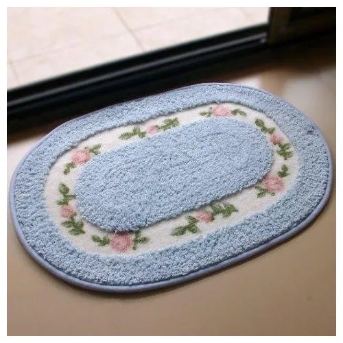 Inco Home Rose Doormat 60 X90 Oval Blue