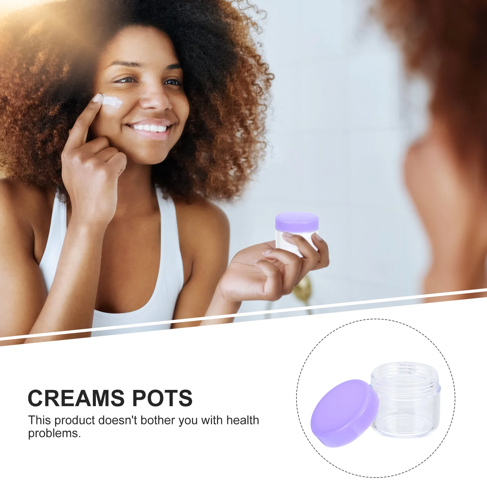 

20Pcs Portable Cream Boxes 20G Capacity Stylish Reusable Travel Bottles for Shampoo Lotion Powder Refillable Plastic Storage