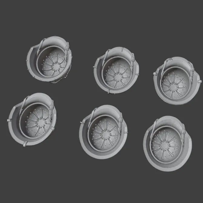 1/35 Helmet accessories resin model white mold NF35003