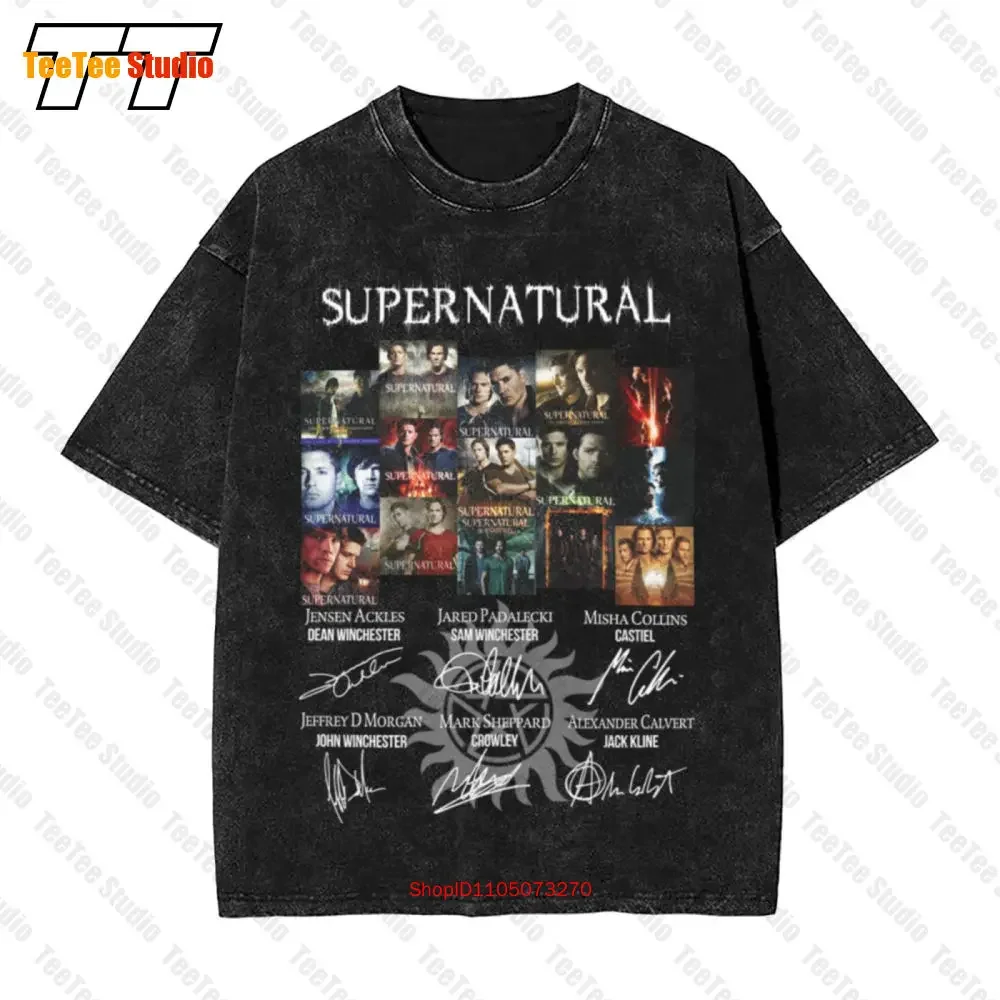 Supernatural 15 Years Of Anniversary Thank You For The Memories Vintage Oversized T-Shirt CI0N