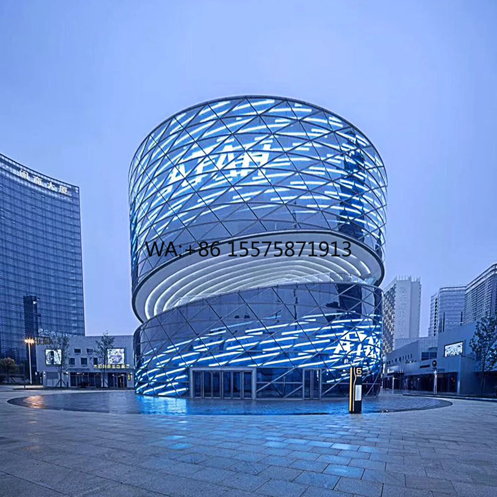 Custom 3D Transparent Wall LED Display for Indoor Shopping Mall Advertising Glass Screen LED Transparent Advertising Display