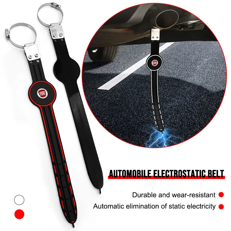 1Pc Adjustable Car Anti Static Strip Exhaust Pipe Earth Belt for Fiat Panda Bravo Punto Linea Croma Ducato Doblo Car Accessories