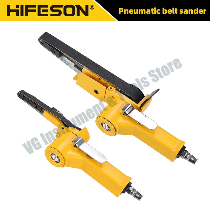 Пневматическая ленточная шлифовальная машина HIFESON 3/8 дюйма, воздушная ленточная шлифовальная машина, шлифовальный станок для 10x330 мм и 20x520 мм. Пневматическая ленточная шлифовальная машина HIFESON 3/8 дюйма, воздушная ленточная шлифовальная машина, шлифовальный станок для 10x330 мм и 20x520 мм.