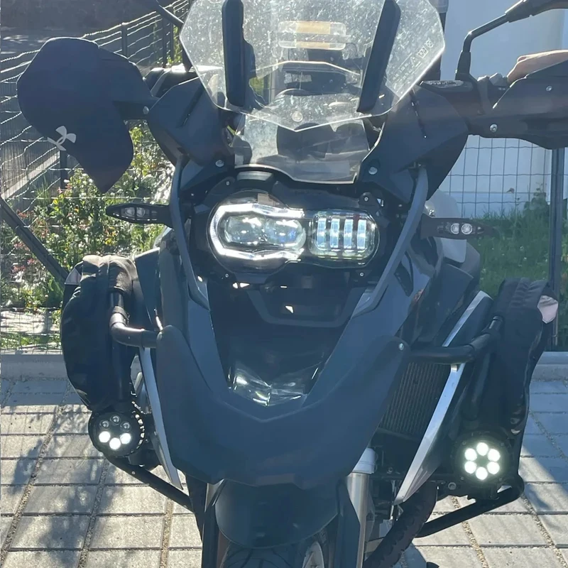 E24 E-mark LED Headlight Headlamp For BMW R1200GS K25 R 1200 GS ADV Adventure 2004-2013 Motorrad Head Light Lamp H7 Bulb W/ DRL