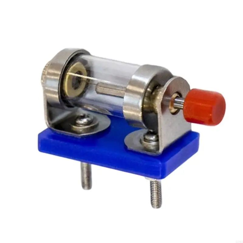 Crystal Radio Detector Passive Detector Replacement Unit with Adjustable Contact Knob and Clear Tube Housing for DIY Radio H8WD