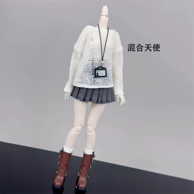 1/6 Maßstab, weibliches, hohles Strickhemd, Kleidungsmodell für 19–23 cm große Zack Azone OB22 OB24 BJD-Actionfiguren. – Detail 2