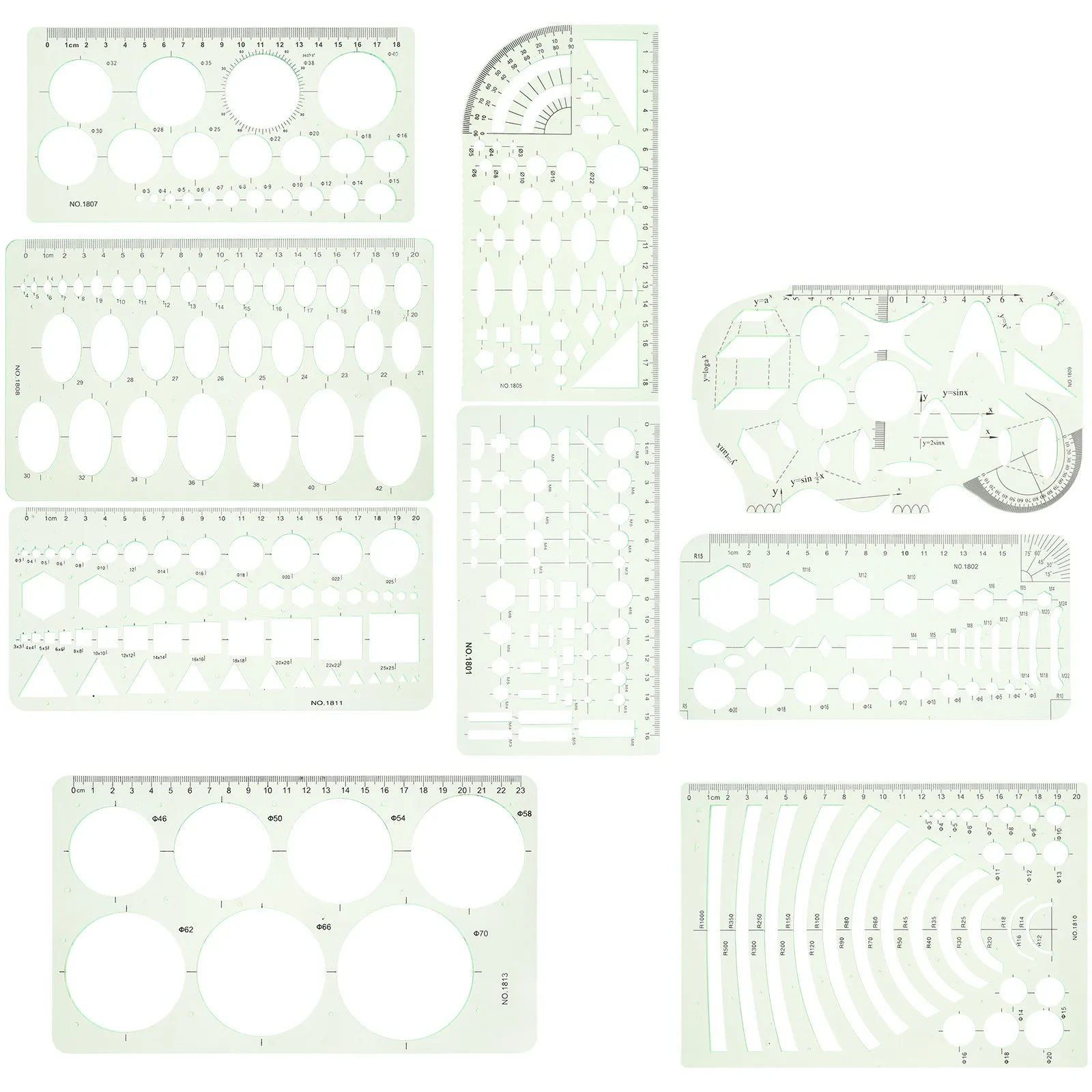 9-pochoirs-geometriques-circulaires-pour-le-dessin-la-peinture-et-les-fournitures-de-bureau