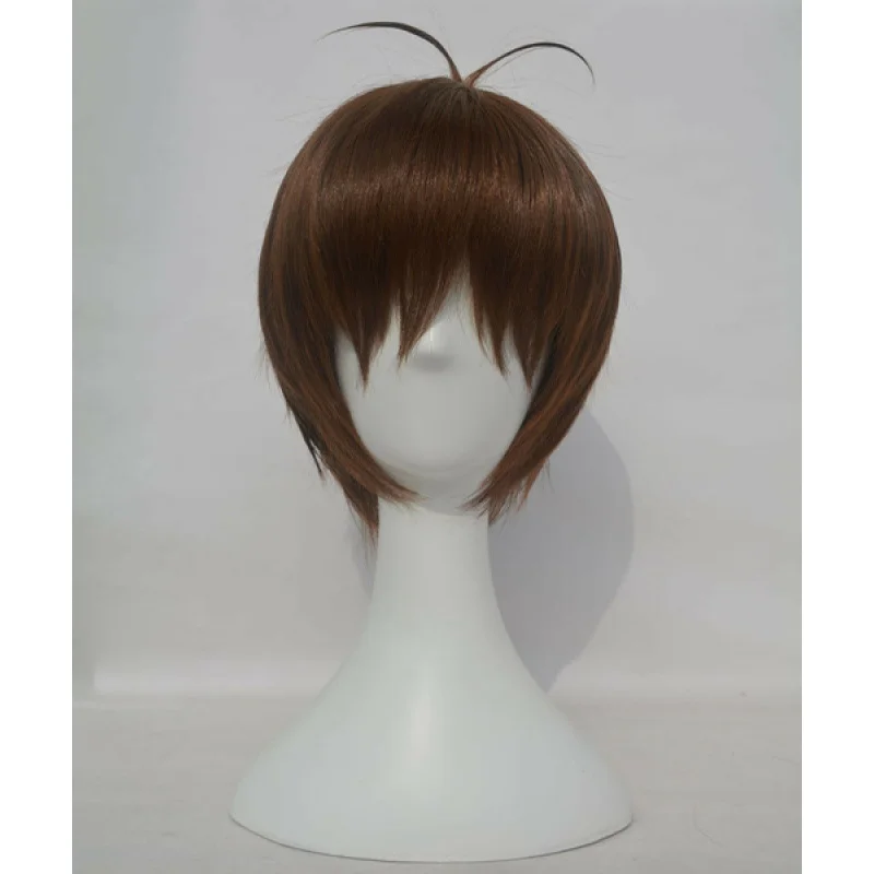 高品質のボルトロンランスコスプレウィッグショートブラウン耐熱ヘアウィッグ