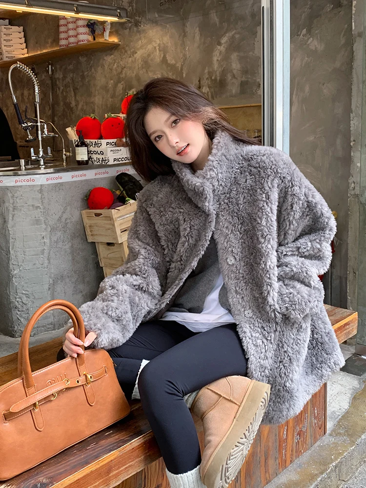 Beautiful Coats 2025 Mid-length ,Sheepskin and women the New winter