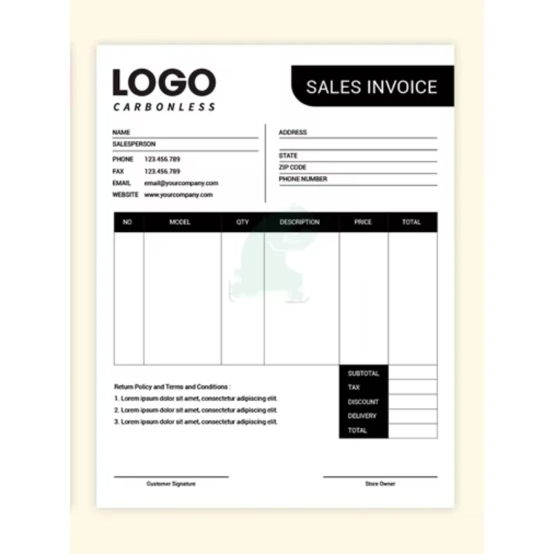 2 Packs Custom A5 A4 Delivery Slip Billing Book Carbonless Bill Sales Order Receipt Books Printing - view 4