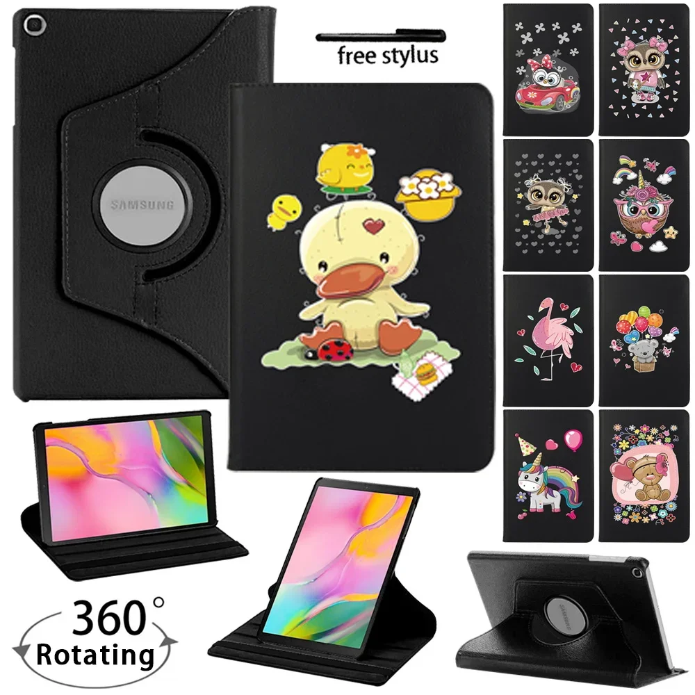 Tablet Case 360 Rotating Stand Function for Samsung Galaxy Tab A8 10.5 X200/S6 Lite 10.4 P610/A7 10.4 T500/Tab A 10.1 2019 T510