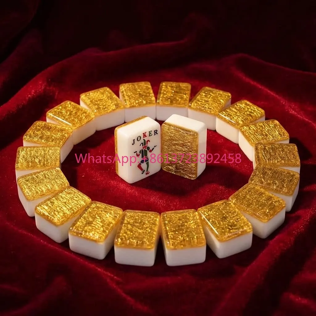 American Singapore Malaysia Taiwan Japanese Luxury Modern Mahjong Leopard Print Powder Transparent Acrylic Color Box for