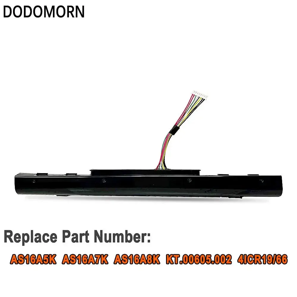 DODOMORN 14.8V 2800mAh AS16A5K Laptop Battery For Acer Aspire E15 E5-523G E5-553G E5-475 E-475G E5-575 E5-575G E5-575T E5-774