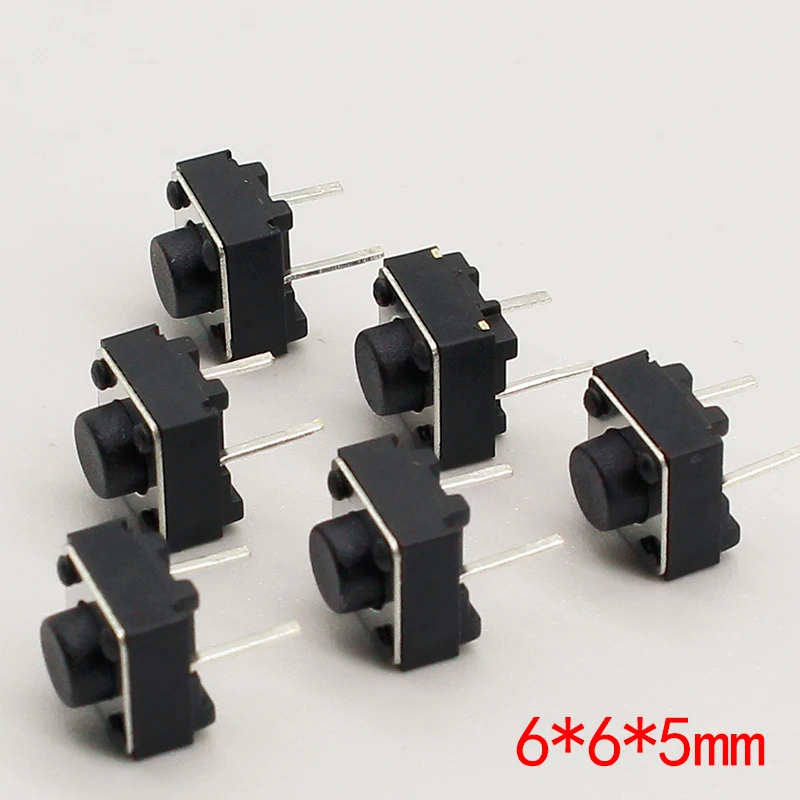 6X6X5mm 2pinTactile Tact Mini Push Button Switch Micro Switch Momentary 100pcs/lot