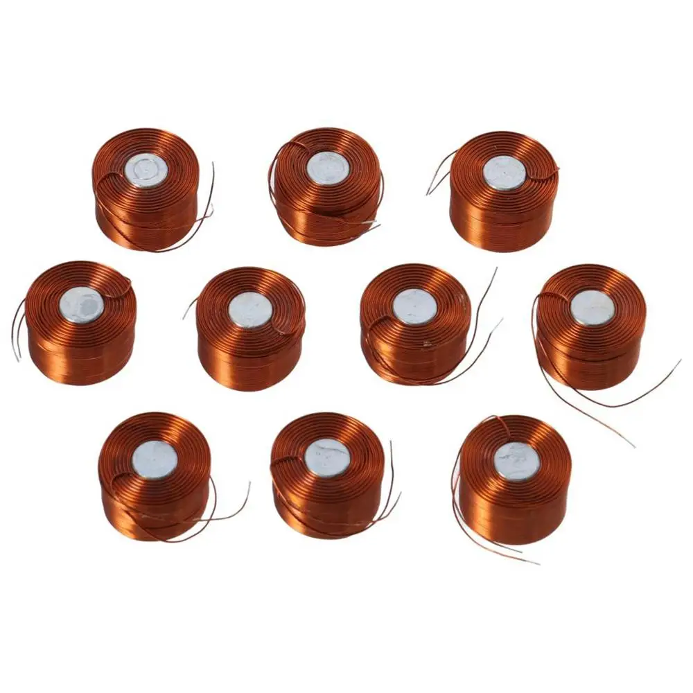 10PCS Copper Magnetic Levitation Coil 0.35MM 19*12MM Copper Coil Electromagnetic Induction Cylindrical Experiment Coil