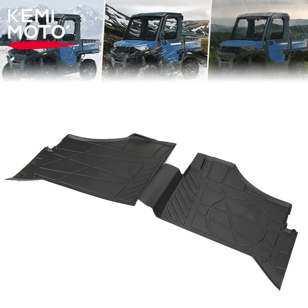 KEMIMOTO TPE Front Floor Mats Anti-Slip Floor Mat 2889186 Compatible with Polaris Ranger Ranger SP 570 / Crew SP 570 2022 2023