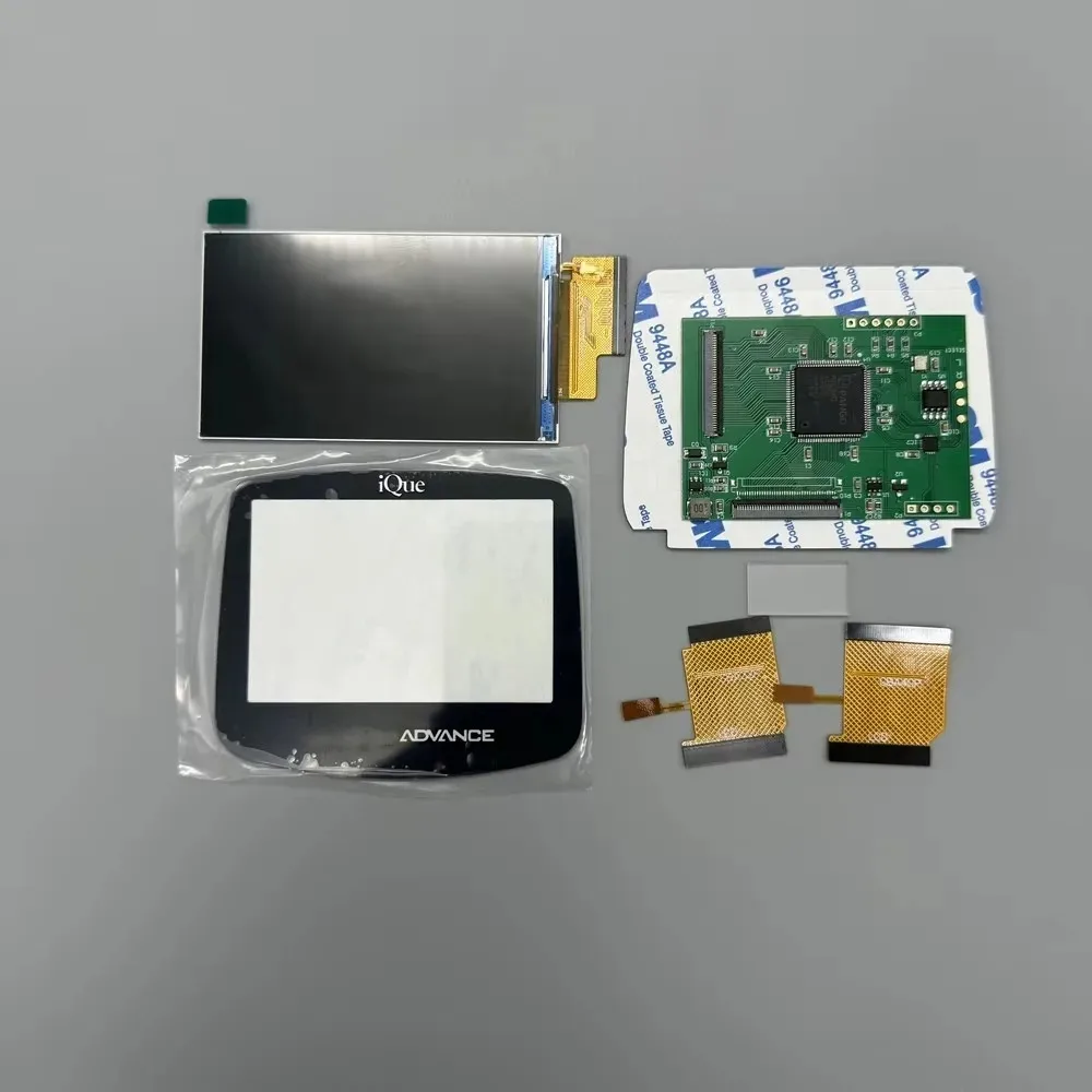 2,9 inch origineel formaat IPS LCD-scherm met hoge helderheid voor Gameboy Advance GBA, ondersteunt pixelmodusweergave, warmlichtschermen