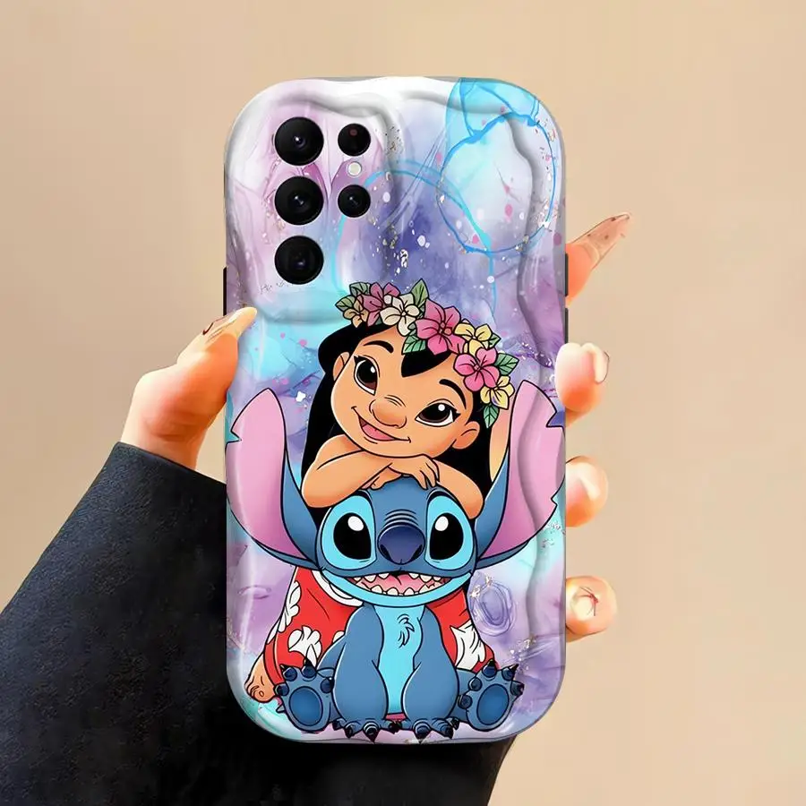 Casing untuk Samsung Galaxy S20 FE S22 Ultra S25 Plus S25 Ultra S21FE S23ultra S23 S24 TPU Lembut Jahitan Disney Lucu