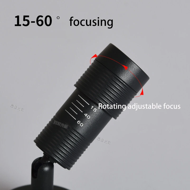 Led Spotlights 15-60 ° Adjustable Focus Spot Light Small Beam Angle Ceiling Lamp Atmosphere Lighting Fixture For Restaurant Bar