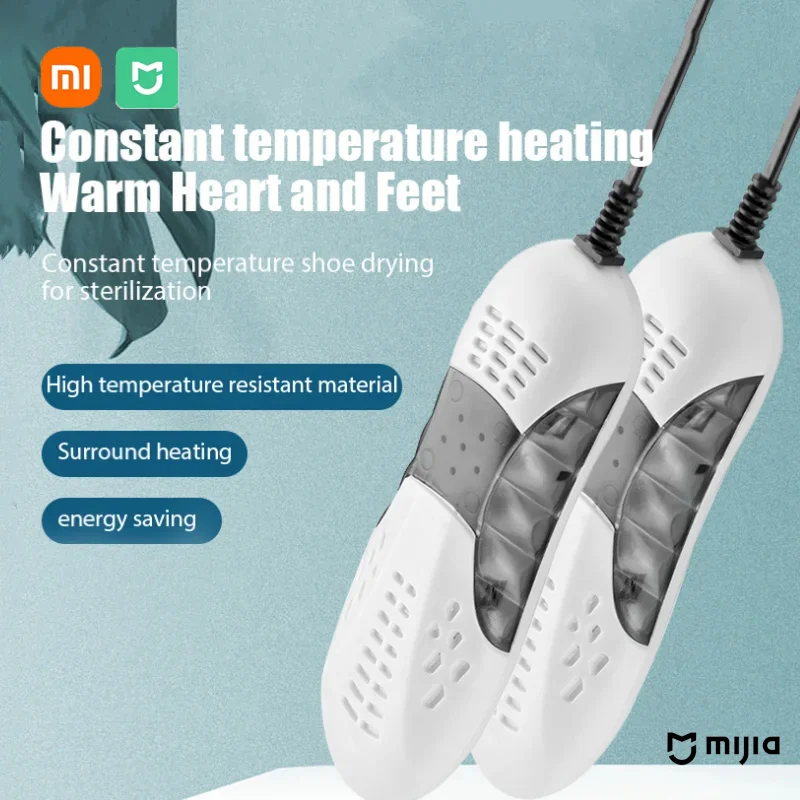 Xiaomi MIJIA Electric Shoes Dryer Deodorizer Heat Dehumidifier Device Foot Warmer Heater Eliminate Odor UV Shoe Drying Household