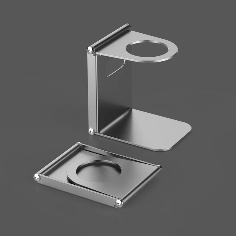 AT63-Coffee Stand With Base, Portable& Foldable Pour Over Dripper Stand, Espresso Machine Stand Office Suitable