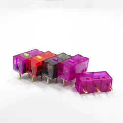 1 Piece Kai Long Mouse Micro Switch Purple Gold Pink Dot 150 Millions 150m Black Transparent Micro Switches 100M Click Lifetime