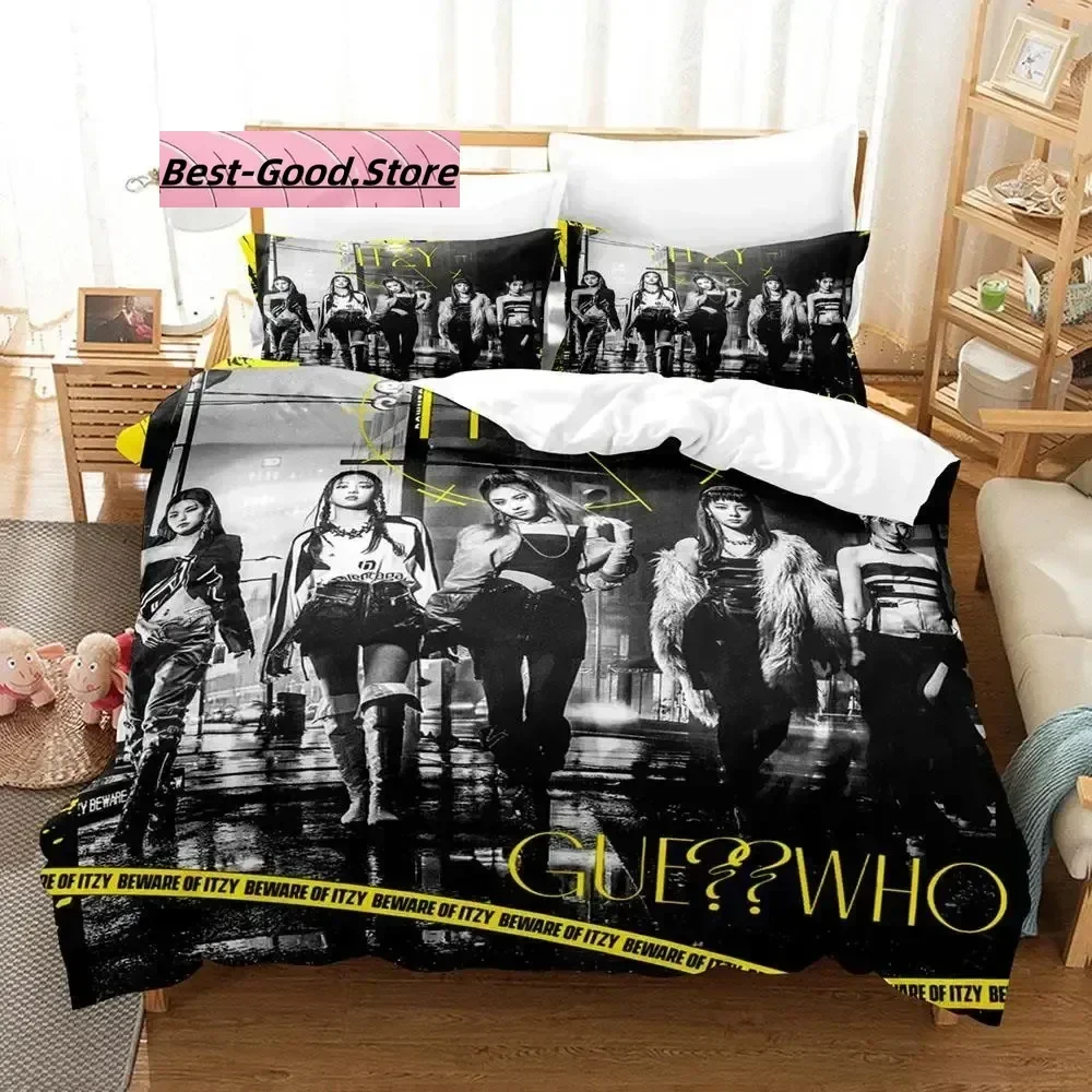 

ITZY LOCO Bedding Set Single Twin Full Queen King Size Bed Set Aldult Kid Bedroom Duvetcover Sets 3D Print Kpop bed sheet set