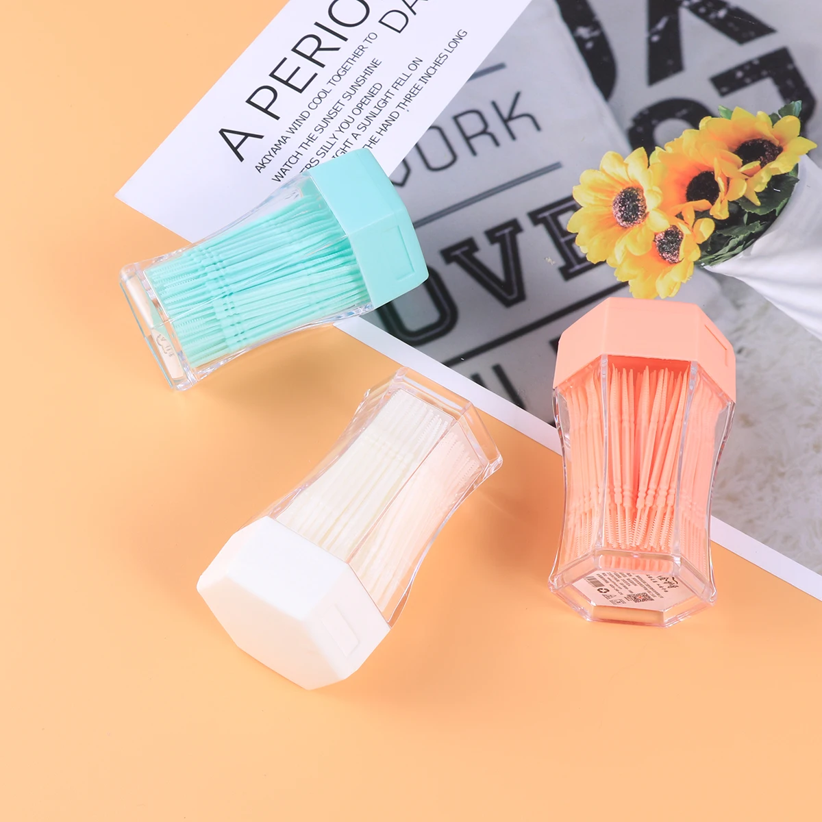 600 pezzi spazzola interdentale pulitori dentali riutilizzabili a doppia estremità per la rimozione del tartaro lacune dei denti strumento di pulizia spazzolino stuzzicadenti