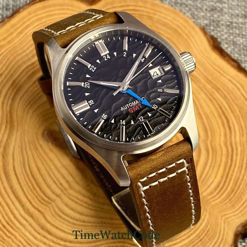 Tandorio Diving Automatic Men's Watch NH34 Movt 39mm Sapphire Glass Black Dial