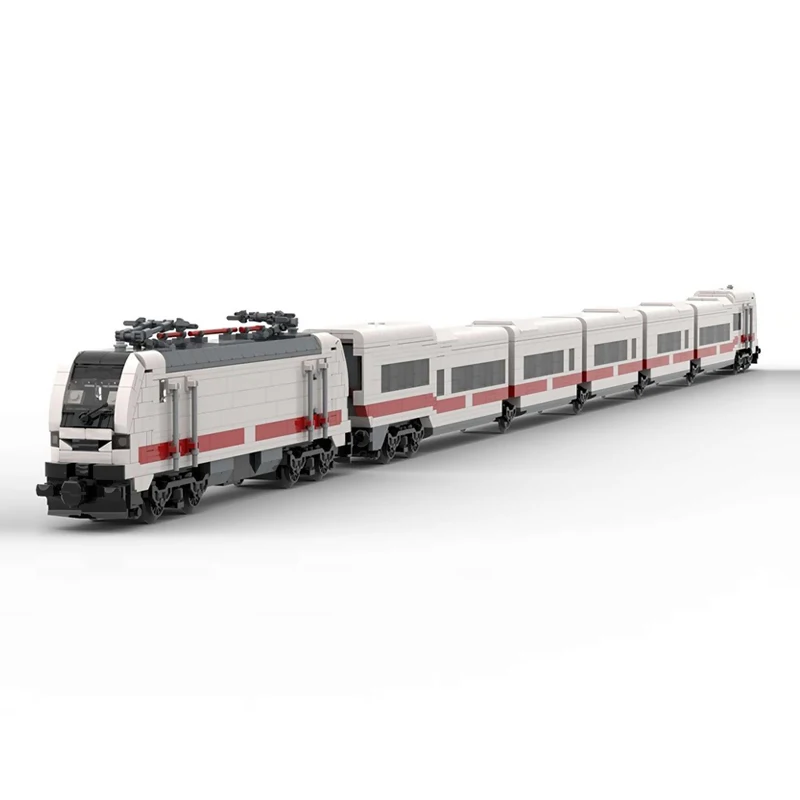 City Car Model MOC Building Bricks ICE L Electric Multiple Unit Modular Technology Gifts Holiday Assemble Children Toys Suit