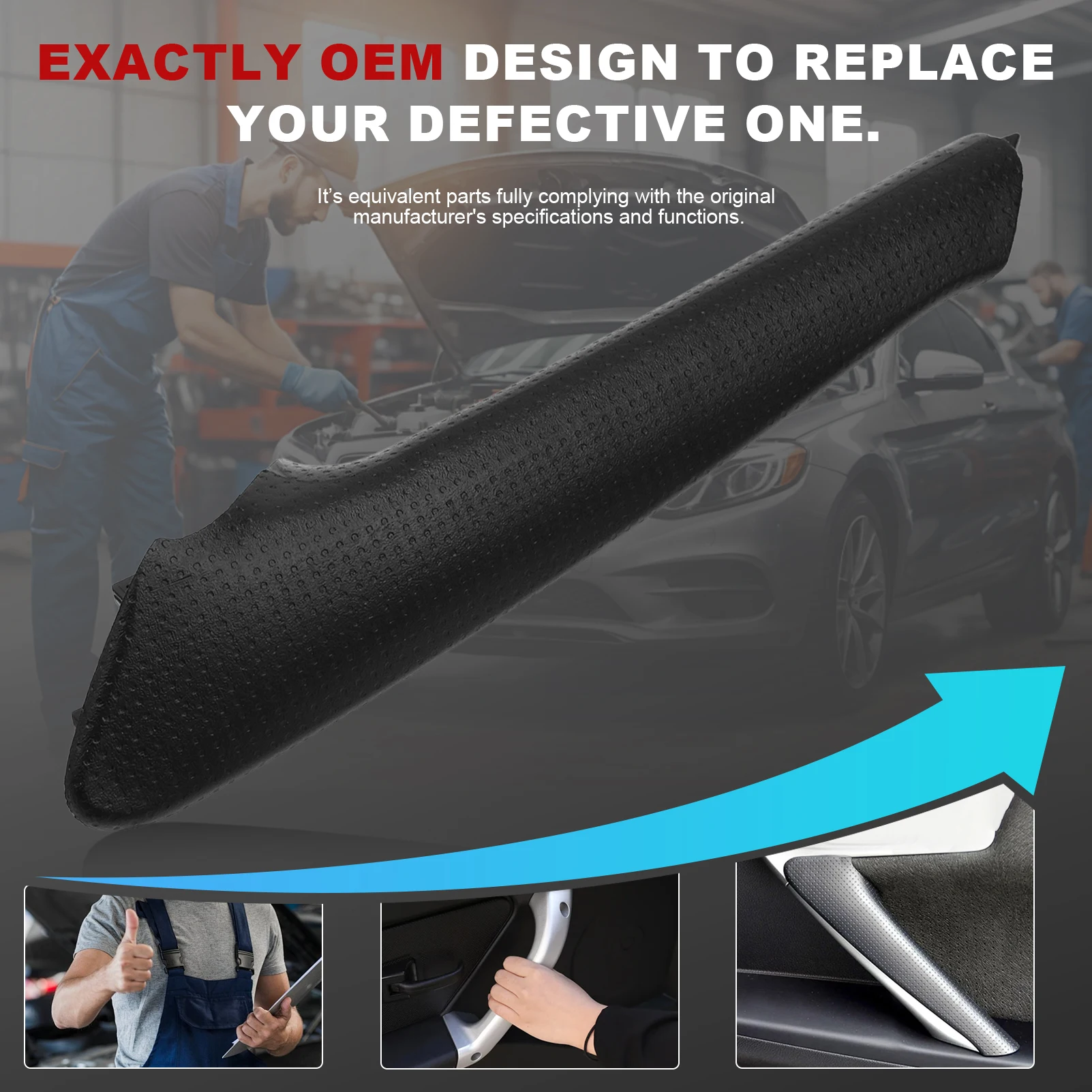 7464576030C0  Interior Pull Handle Grip Trim Compatible with Lexus CT 200H 2011-2018 Front Right Passenger Side