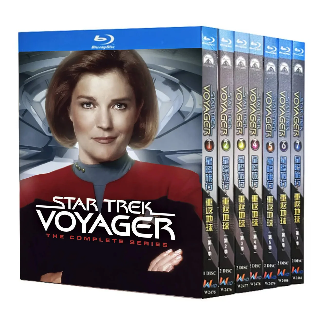 Blu-ray Ultra HD TV Series Star Trek Voyager Seasons 1-7 Box Set HighDefinition BD