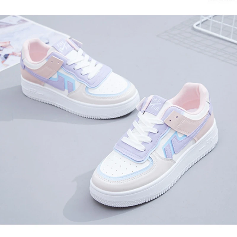 Fashion New Women Sneakers Breathable Waterproof Wedges Platform Outdoor Running Shoes Woman Pu Leather Casual Jogging Trainers