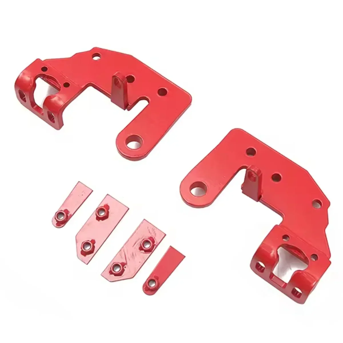 2025VISHN Pair Tow Hooks for Jeep 2007-2023 Wrangler JL JK Powerful Front Hooks Red/Black Enhanced Trailer Hook