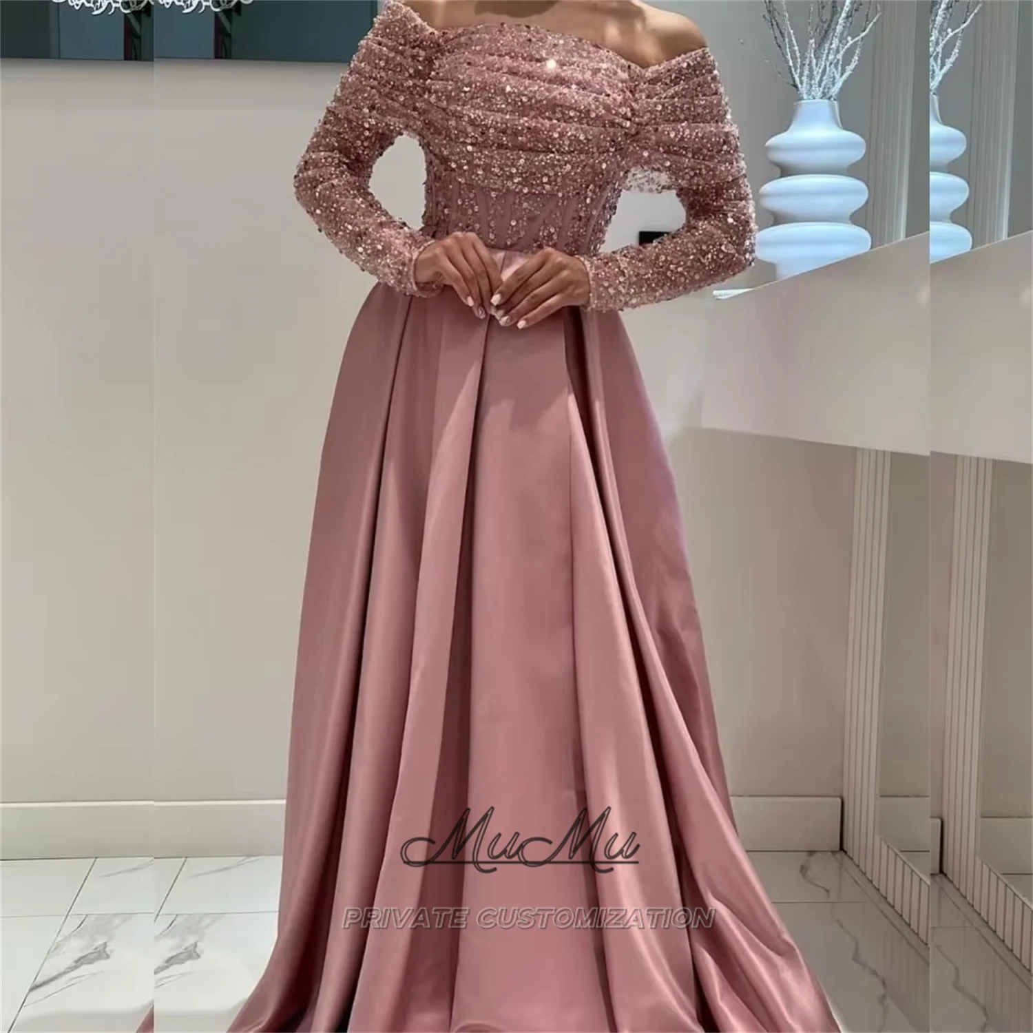 

MuMu Customized Formal Occasion Dresses 2025 Woman Party Luxury Wedding Dress Brides Dresses Plus Size Wedding Dress Pink dress