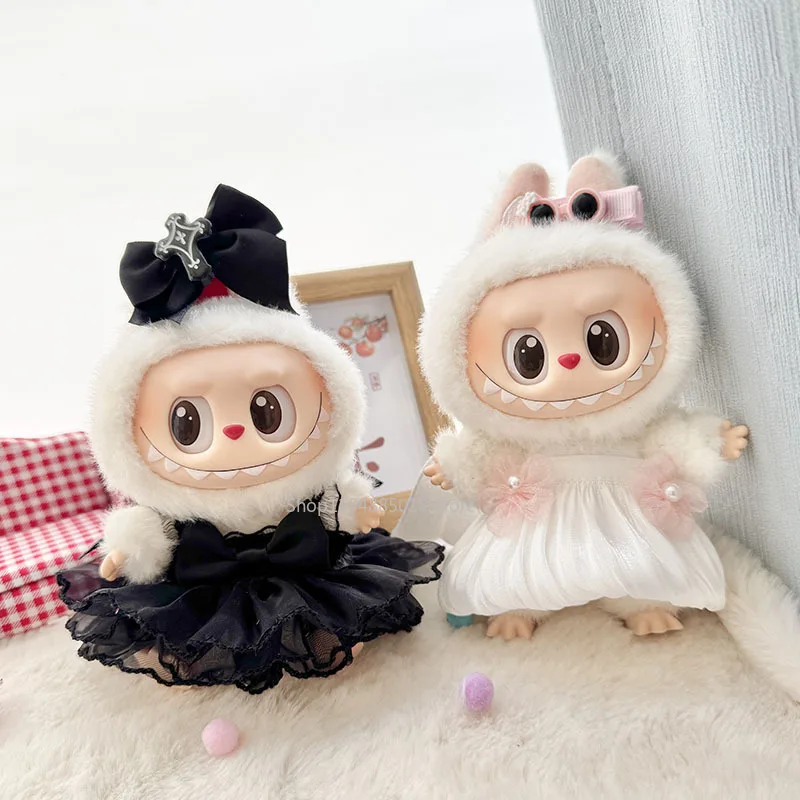 

Labubu I II Dolls Clothes Cute Little Devil Angel Set Korea Kpop Exo Accessories Clothing Plush Doll'S Clothes