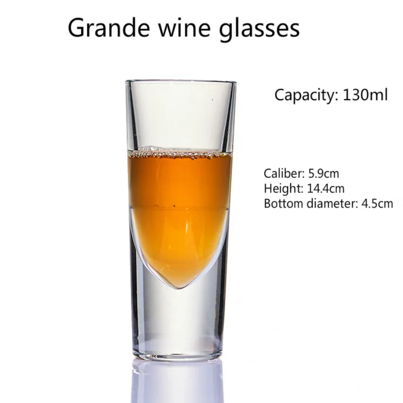 130ml Red Tasting Wine Glass Cup Delicate Shot Glass Bar Home Vodka Rum Sake Whiskey Boston Wine Cup Swallow Spirits Cup