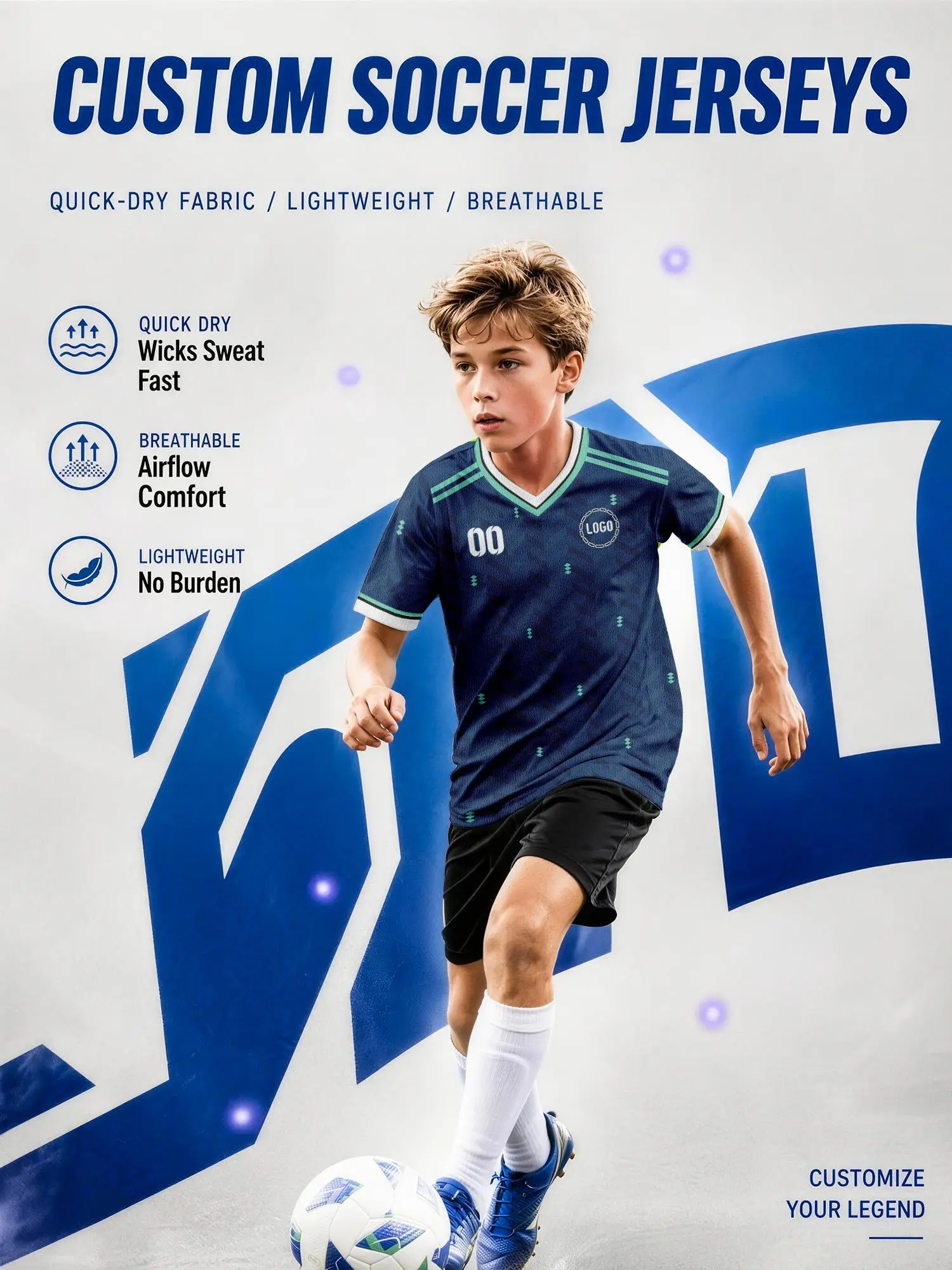 Allemagne 2026 – Maillot de sport personnalisé avec nom et numéro, respirant, pour enfants et adultes, idéal pour les fans