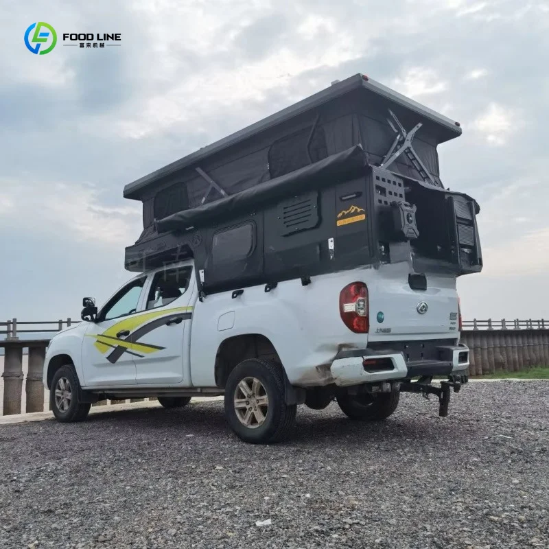Customized Pickup Truck Lift Tail Box Camper Off Road Modified High Cover Four Seasons Waterproof Double Layer Oxford Cloth view 5
